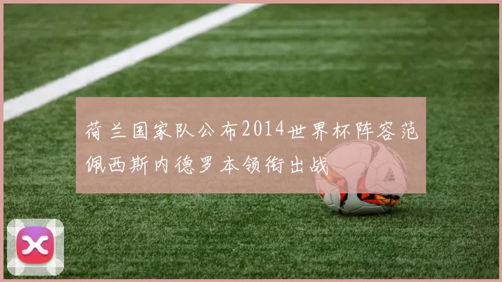 荷兰国家队公布2014世界杯阵容范佩西斯内德罗本领衔出战